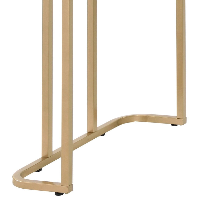 Estie White & Gold Finish Writing Desk