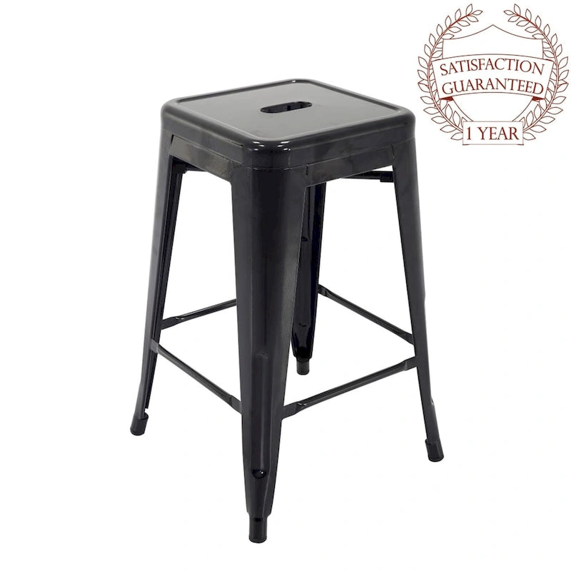 Carbon Loft Athos Indoor and Outdoor Metal Patio Counter Stool (Set of 4)