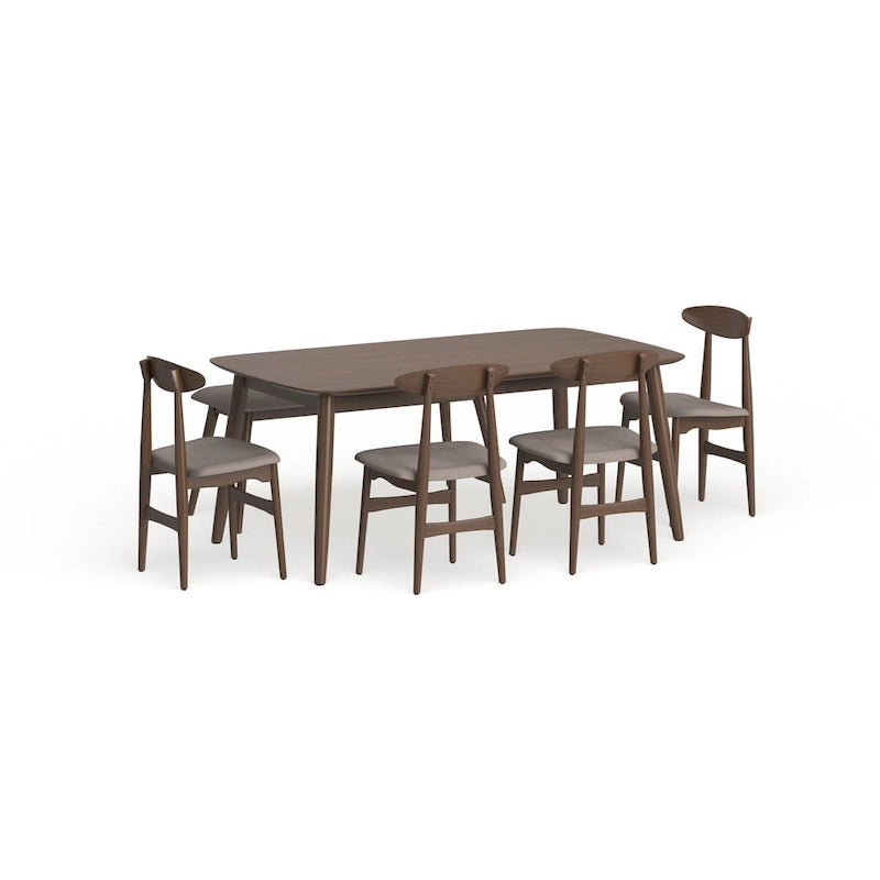 Carson Carrington Haapajarvi Mid-century Modern 6-piece Medium Oak Dining Set