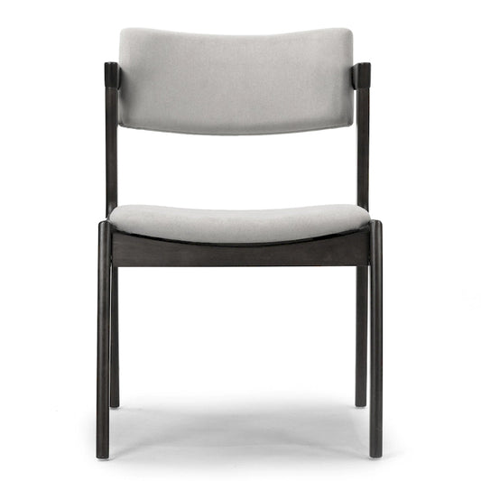 Set of 2 Auden Retro Modern Black Wood Wing Chair