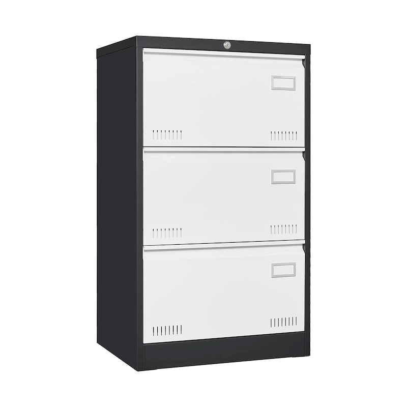 Metal Lateral 3 Drawer File Cabinet with Lock