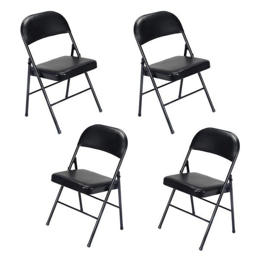 Elegant Foldable Iron & PVC Chairs for Convention & Exhibition 4 or 6 Pack Folding Chair