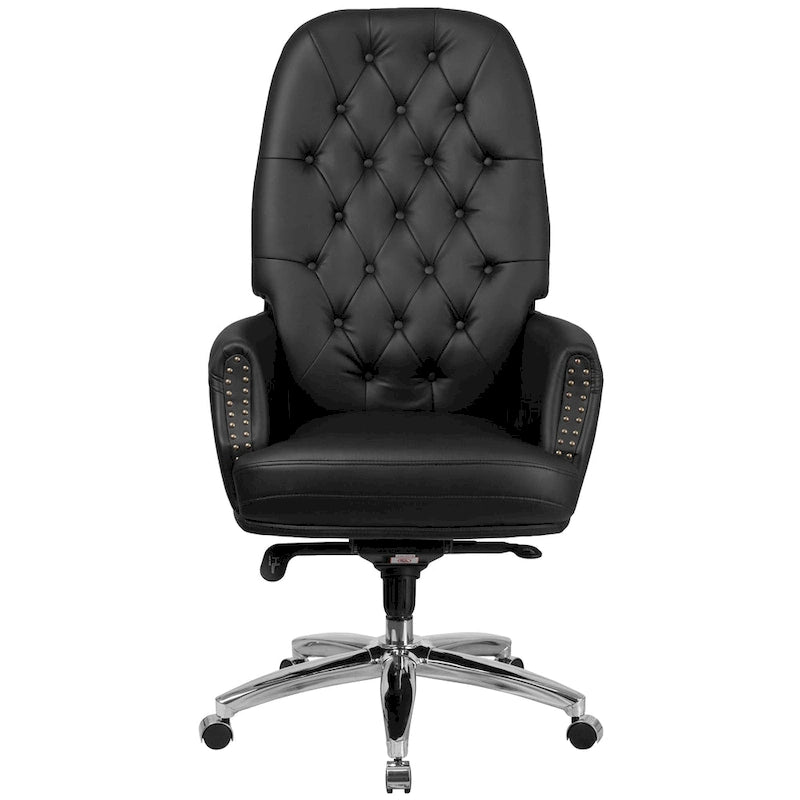High Back Tufted LeatherSoft Executive Swivel Ergonomic Office Chair