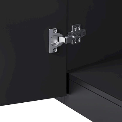 TV Stand with 34.2 Non-heating Electric Fireplace,Entertainment Center with LED Light,Tempered Glass Shelves for TVs up to 75