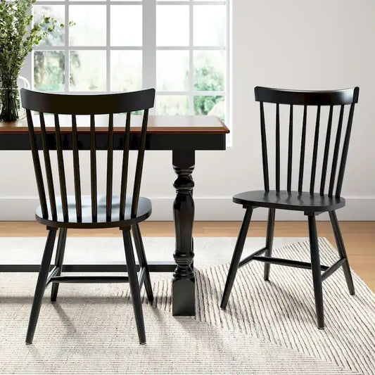 Bush Furniture Windsor High Back Spindle Dining Chairs - Set of 2