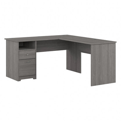 Cabot 60W L-Desk with Hutch and Drawers by Bush Furniture