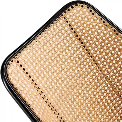 Dining Chairs Set of 4,Boucle Chairs with Natural Cane Back