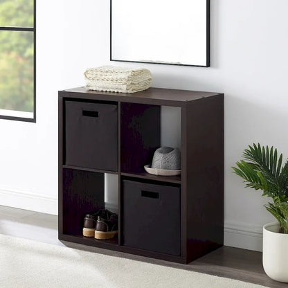 Four Cube Storage Cabinet - 30 - Espresso Brown