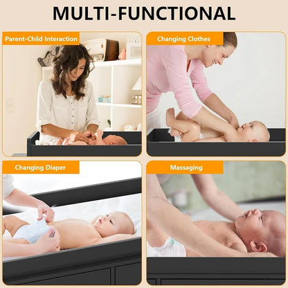 Dresser for Bedroom with 6 Drawers, Changing Table Dresser