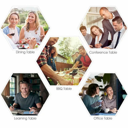 Costway 6' Folding Table Portable Plastic Indoor Outdoor Picnic Party