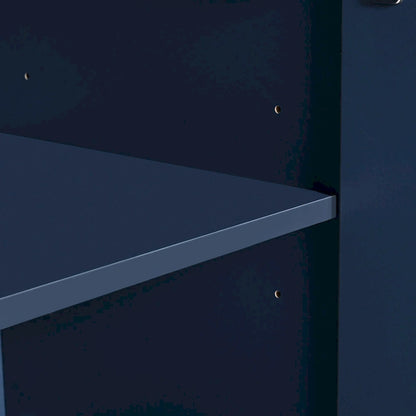 Buffet Cabinet with 4 Curved Bottom Doors, Sideboard Cabinet with Metal Legs, Console Table with Adjustable Shelf