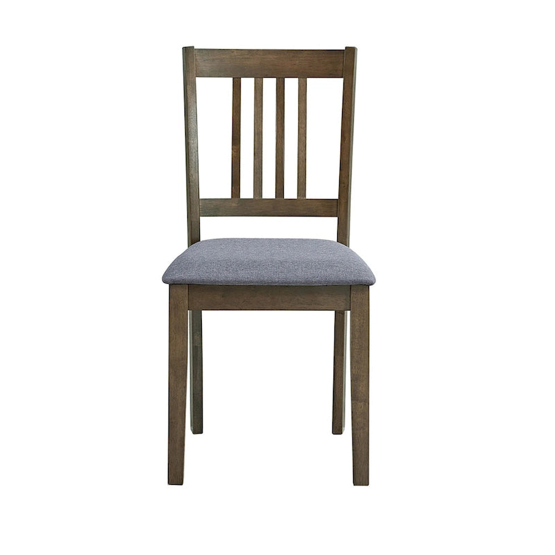 Kitchen Breakfast Nook Dining Table Chairs Set Square Wooden Dining Table Casual Dining Table with 4 Upholstered Dining Chairs