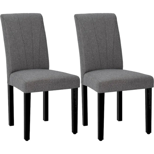 VECELO Upholstered Dining Chairs Set of 2 Parson Classic Upholstered Dining Chair,Modern 37 Parson Chairs