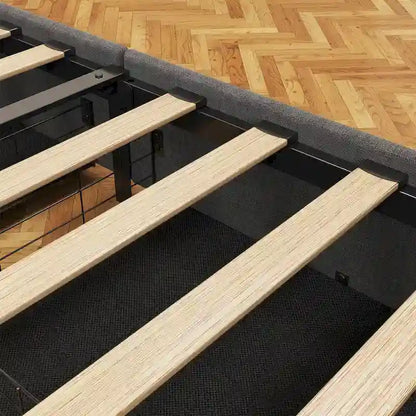 Platform Bed with LED and Storage Drawers