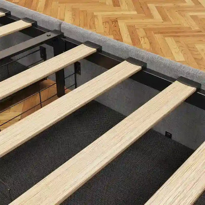 Platform Bed with LED and Storage Drawers