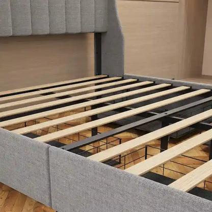 Platform Bed with LED and Storage Drawers