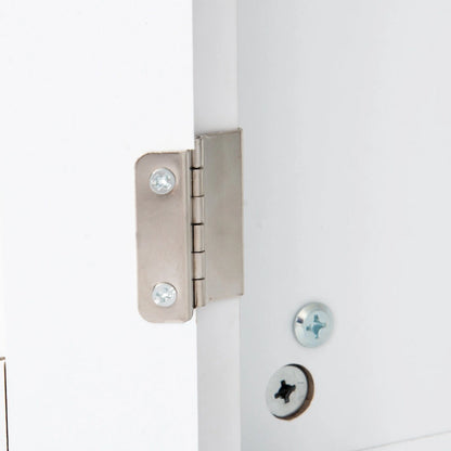 Entertainment Wall Unit with Bridge, Tempered Glass Doors for TVs Up to 70