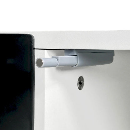 Modern 68.1 Fireplace TV Stand with 2 Large Cabinets for TVs up to 78