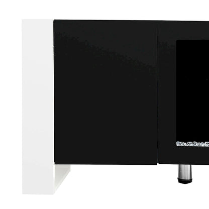 Modern 68.1 Fireplace TV Stand with 2 Large Cabinets for TVs up to 78