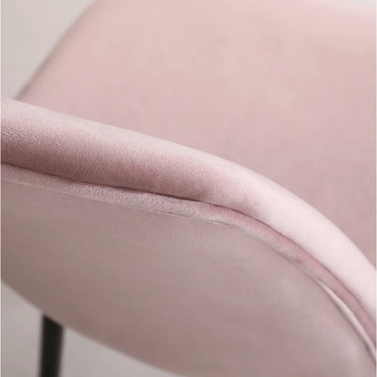 Modern Style 5-Piece Dining Set with Round Table and 4 Velvet Upholstered Chairs