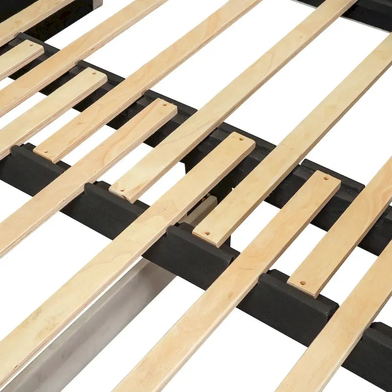 Twin Cloud Velvet Daybed with Trundle, Drawers, and USB