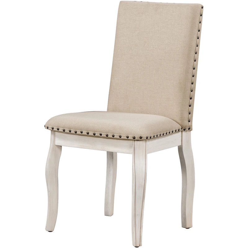 5-Piece Wooden Dining Table Set with Extendable Round Table & 4 Chairs