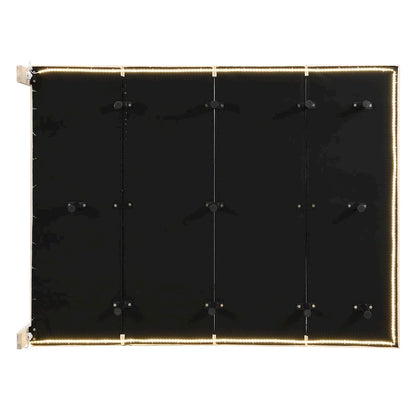 Queen Velvet Floating Bed with Sensor Light and Tufted Headboard