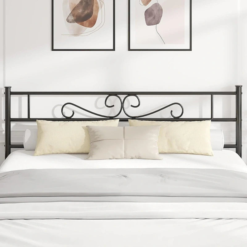 Metal Bed Frame with Headboard and Footboard- Twin/Full/Queen Size Bed