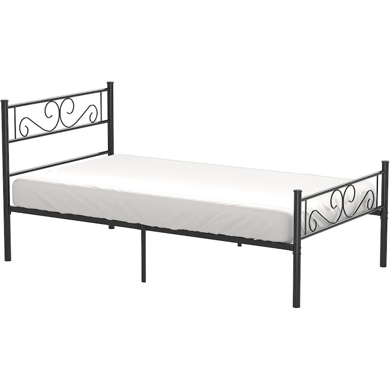 Metal Bed Frame with Headboard and Footboard- Twin/Full/Queen Size Bed