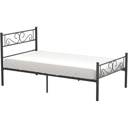 Metal Bed Frame with Headboard and Footboard- Twin/Full/Queen Size Bed
