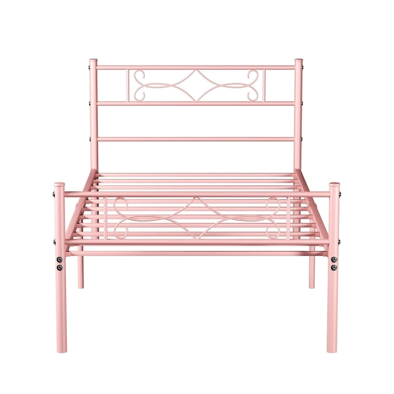 Metal Bed Frame with Headboard and Footboard- Twin/Full/Queen Size Bed