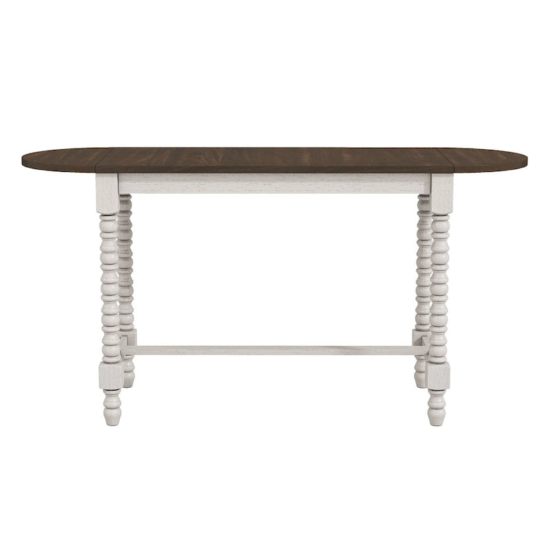 Vexl Walnut 71-inch Counter Height Table w/ Drop Leaf by Furniture of America