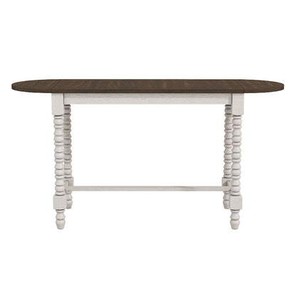 Vexl Walnut 71-inch Counter Height Table w/ Drop Leaf by Furniture of America