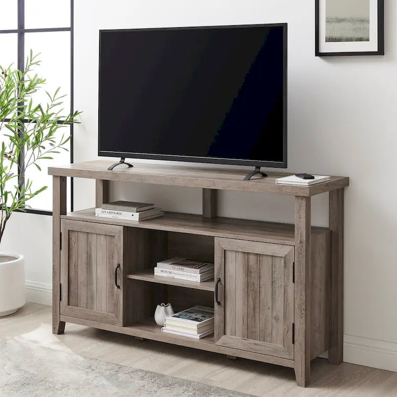 Middlebrook 58-inch Groove Door Highboy TV Stand