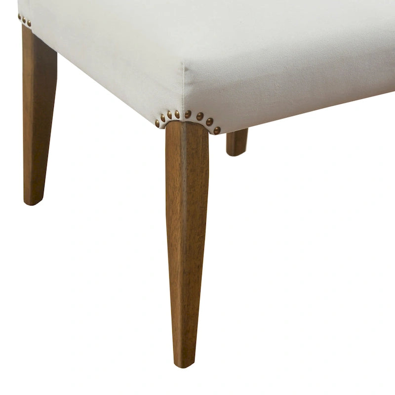 Madison Park Abel Cream Channel Tufting Dining Chair (Set of 2)