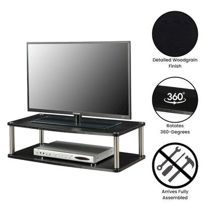 Convenience Concepts Designs2Go XL Double Tier Swivel Riser for TVs up to 37 Inches