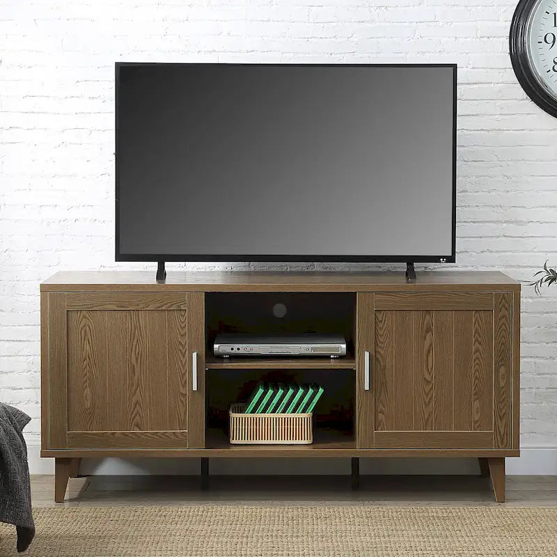 Bridgevine Home Briggs Modern 60 Inch TV Stand Console for TVs up to 65 inches