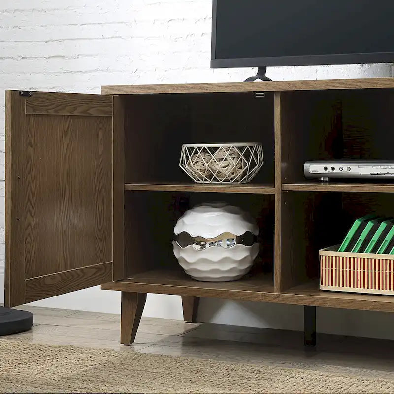 Bridgevine Home Briggs Modern 60 Inch TV Stand Console for TVs up to 65 inches