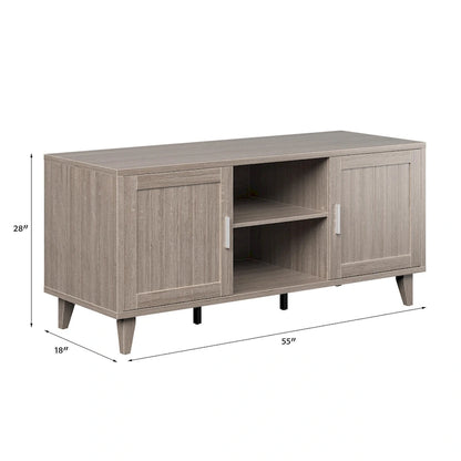 Bridgevine Home Briggs Modern 60 Inch TV Stand Console for TVs up to 65 inches