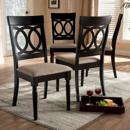Copper Grove Taizz Modern Fabric 4-piece Dining Chair Set