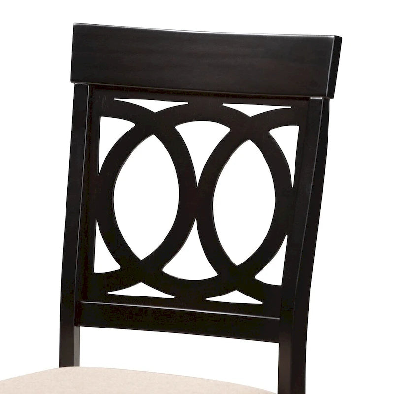 Copper Grove Taizz Modern Fabric 4-piece Dining Chair Set