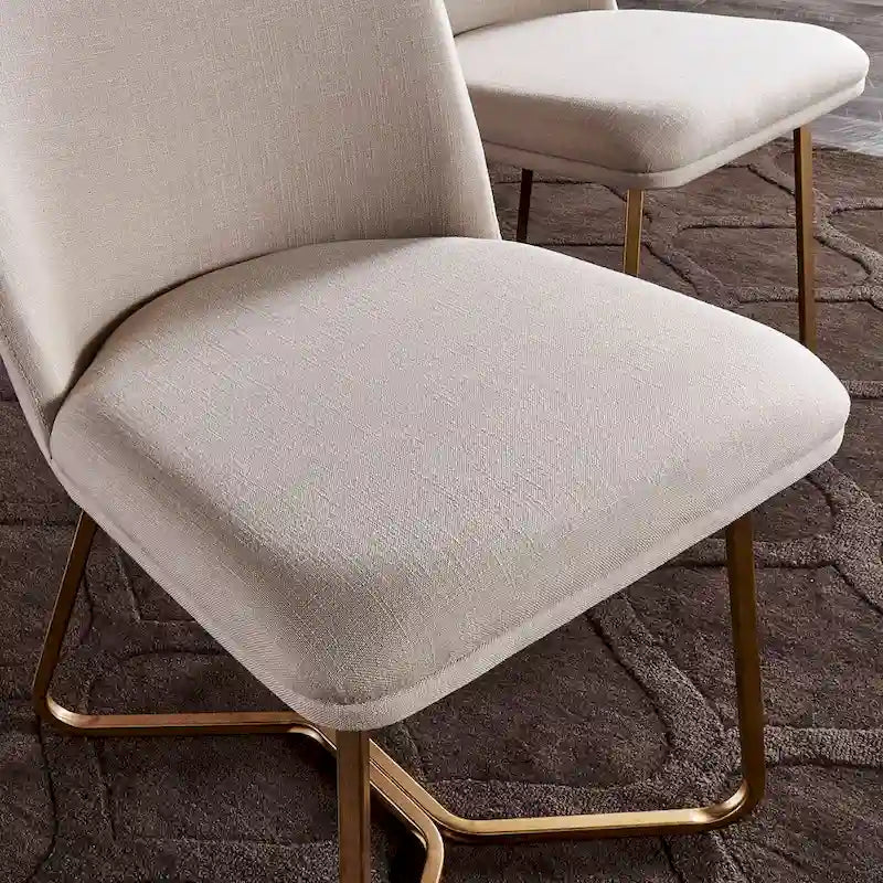 Cheyenne Gold Metal Dining Chair (Set of 2) by iNSPIRE Q Modern