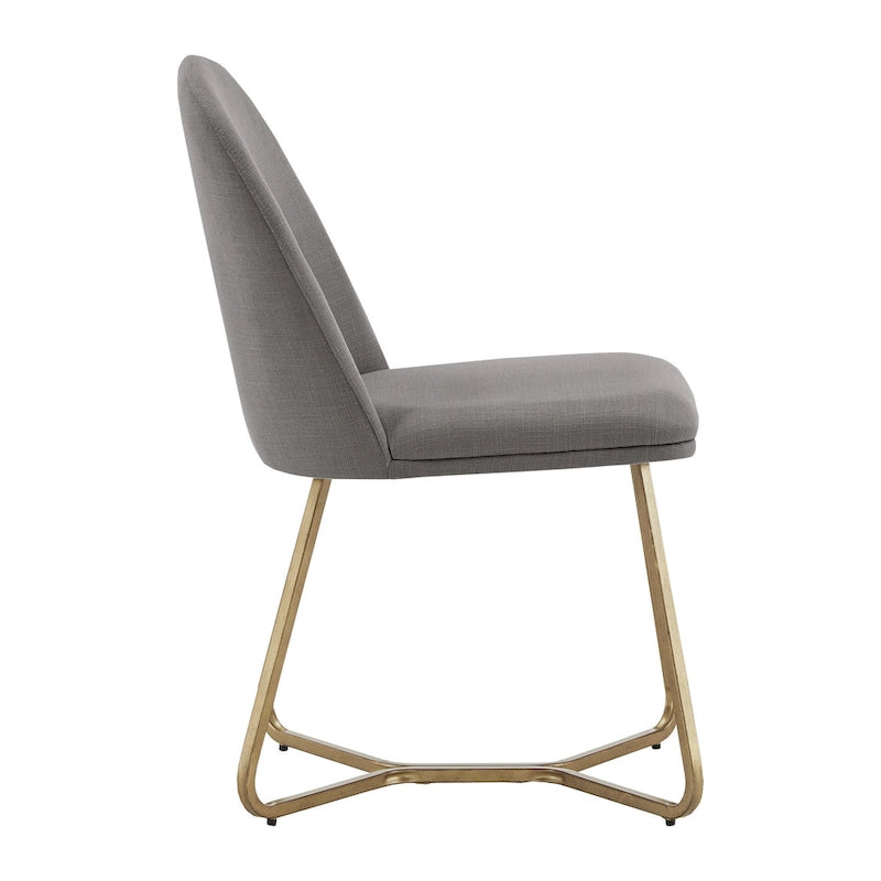 Cheyenne Gold Metal Dining Chair (Set of 2) by iNSPIRE Q Modern