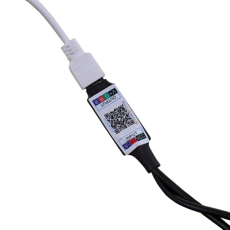 Queen Size Upholstered Platform Bed with LED Lights and 4 Drawers