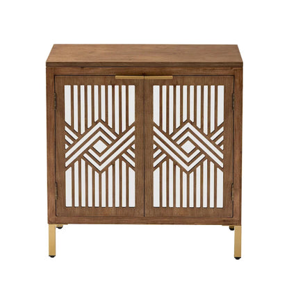 COZAYH Farmhouse Storage Dresser Accent Sideboard Wood Buffet Cabinet with 2-Door for Living Room, Hallway, Bedroom, Dining Room