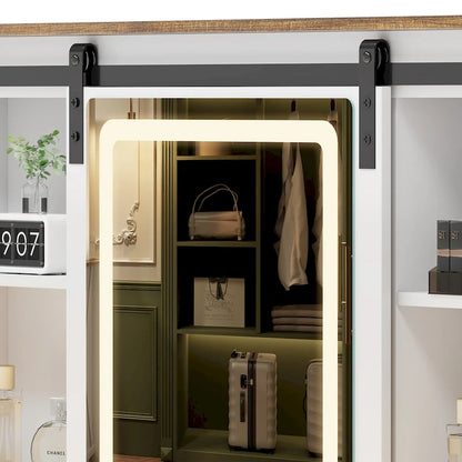 Makeup Vanity With Led Light and Outlets