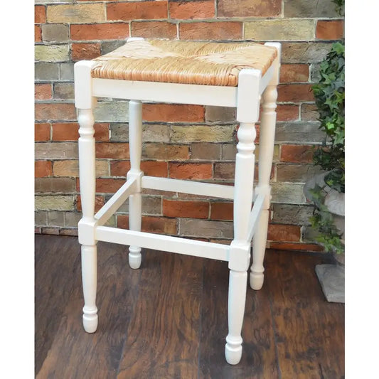 30 inch Antique White Morgan Bar Stool