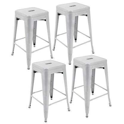 Carbon Loft Athos Indoor and Outdoor Metal Patio Counter Stool (Set of 4)