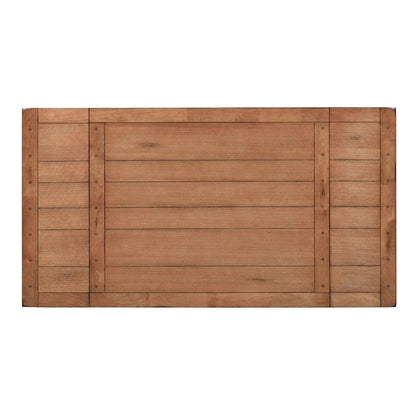 Treasures Medium Brown Rustic Oak Retractable Leg Table