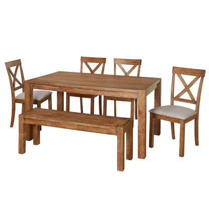 Simple Living 6-Piece Verdon Dining Set with Bench